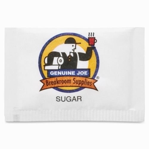Genuine Joe Sugar Packets, 1200/Pk, White