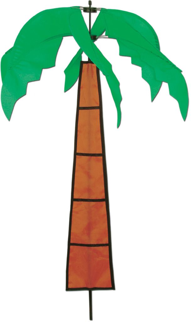 Palm Tree Wind-Wheel - All Weather, Luau Theme, 3' 6"
