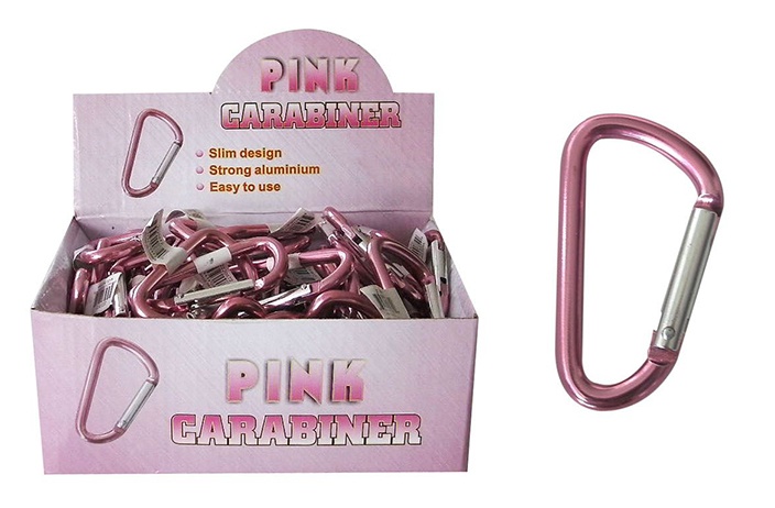 Pink Carabiner Keychain