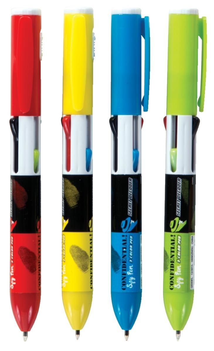 Invisible Ink Spy Pens - Assorted Ink, 5.5"