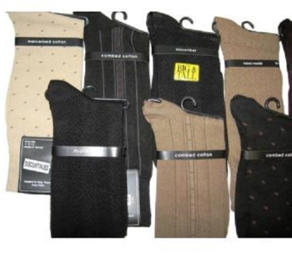 Men's Dress Socks - Assorted Blacks Browns, 10-13