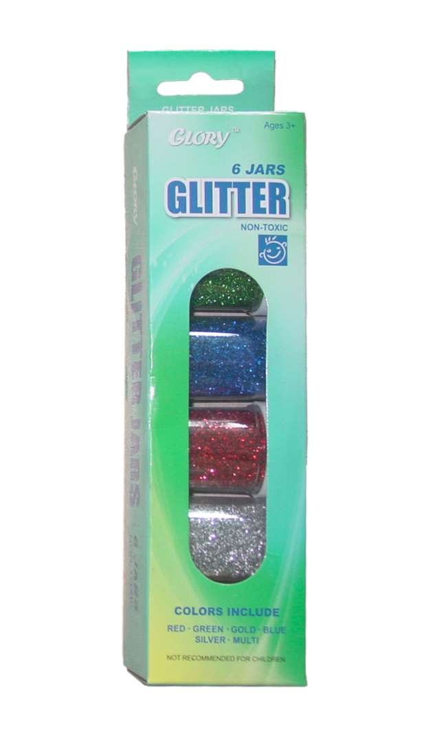 Glitter Jars - 6 Assorted Colors, 0.75 Oz