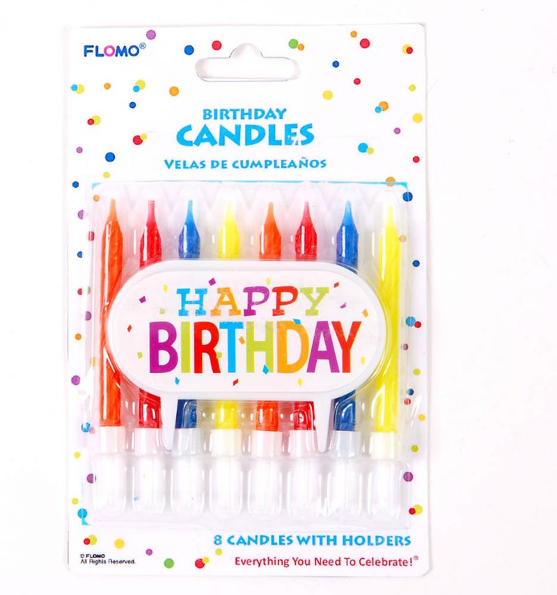 Birthday Cake Decoration With 8 Candles