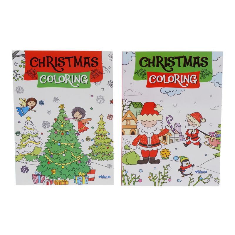 80 Page Christmas Coloring Books - Assorted