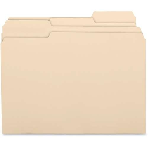 Manila File Folders - 100 Pack, 0.75" Expansion, Recycled