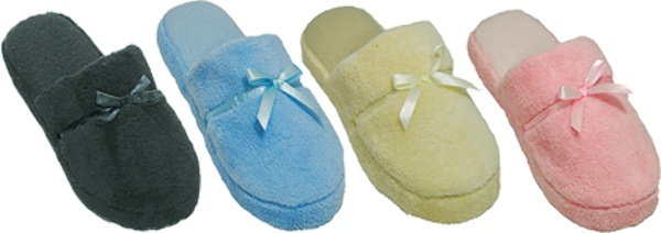 Women's Slippers - Bow, Assorted Colors