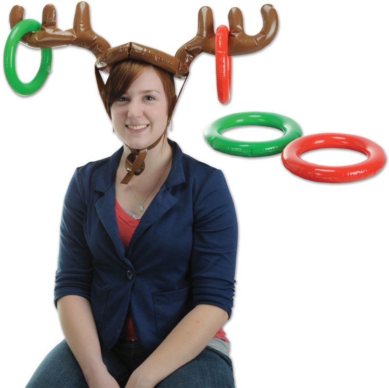 Inflatable Ring Toss Game - Reindeer Antlers