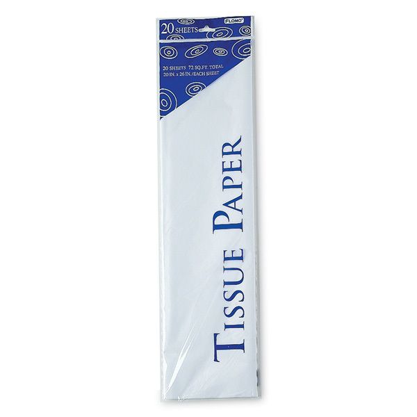 Gift Bag Tissue Paper - White, 20 Pack