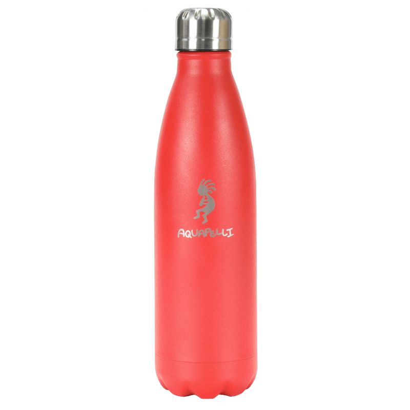 Stainless Steel Water Bottle - 16 Oz, Vacuum Insulated, Red