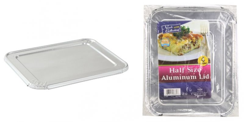 Half Size Aluminum Lid - 4-Packs - Nicole Home Collection