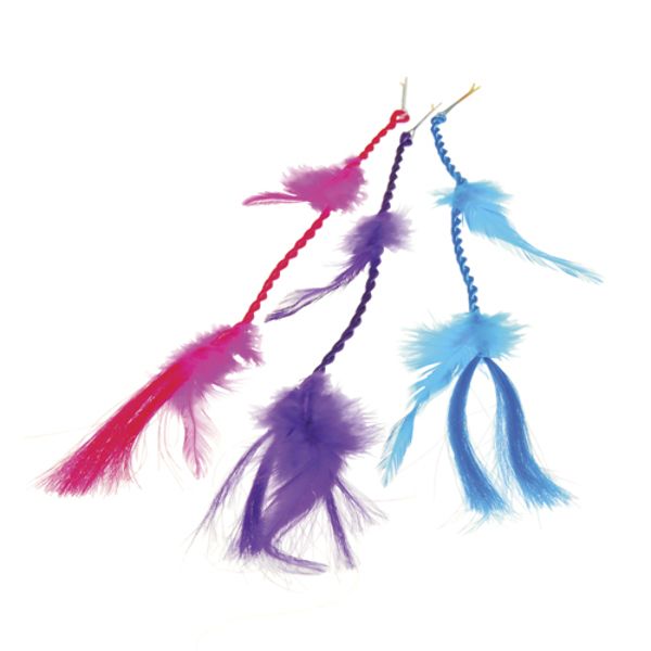 Neon Feather Hair Clips