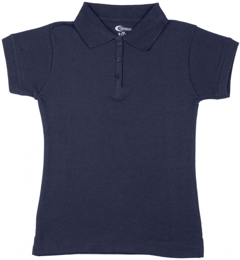 Premium Navy Girls' Polo Shirts - Size 3/4 (Xxs)