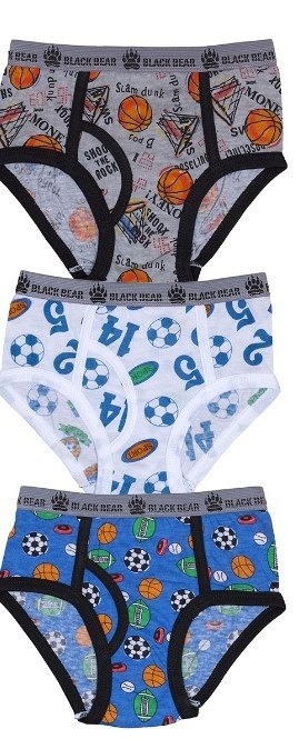 Boys' Fly Front Briefs - Assorted, S/M, 3 Pack