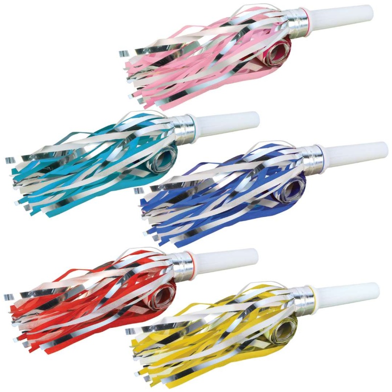 Party Blowouts - Fringed, Assorted Colors, 16"