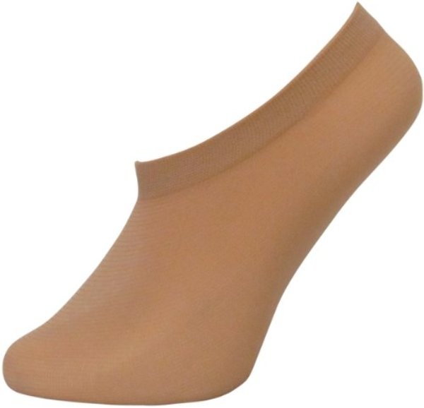 Women's No-Show Socks - Beige, Size 9-11