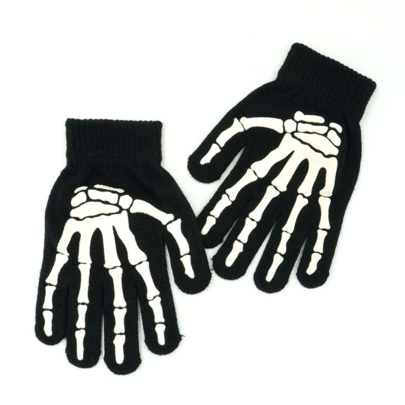 Glow In The Dark Skeleton Gloves - One Size Fits Most