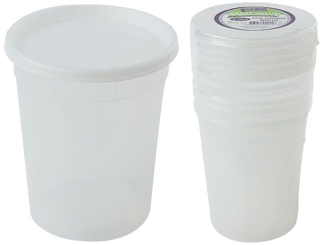 32 Oz. Deli Container With Lids 5-Packs - Nicole Home Collection