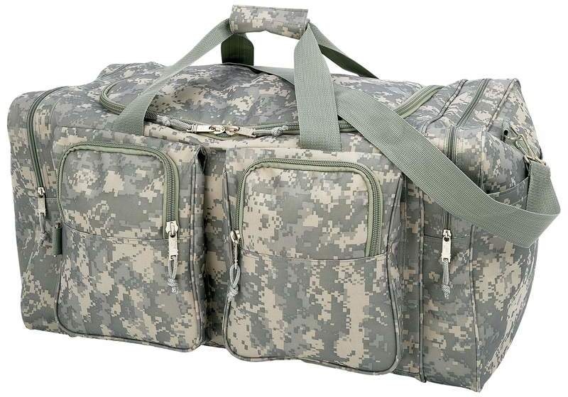 Heavy-Duty 26" Tote Bags - Camo Print, Water-Resistant