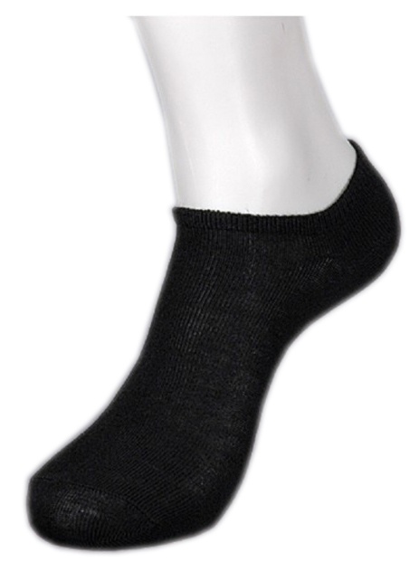 Men's No Show Socks - Black, 10-13, 3 Pack