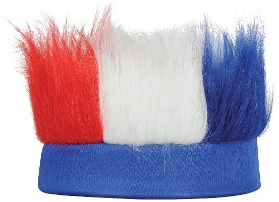 Hairy Headband - Red, White, Blue