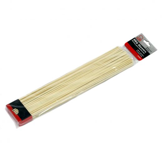 Barbeque Skewers - 100 Pack, 12" Bamboo Skewers for Grilling