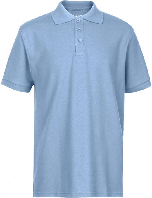 Men's Polo Shirts - Light Blue, Small, Moisture Wicking
