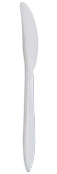 White Plastic Knives - 1000-Pack, Medium Weight, BPA Free, Recyclable