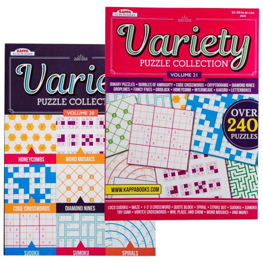 Variety Puzzle Books - Assorted Games for Travelers