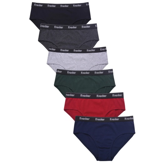 Men's Color Band Bikini Briefs - Small, Assorted Colors, 3 Pack
