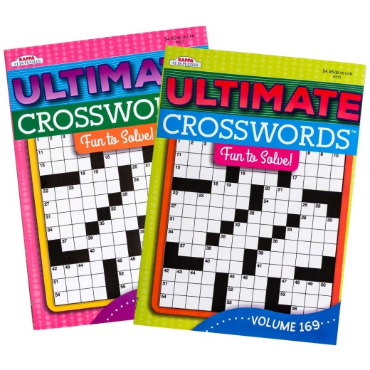 Ultimate Crossword Puzzle Books - 2 Volumes, 96 Pages Each