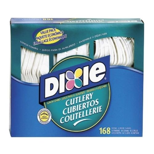 Cutlery Combo Box - Forks/Knives/Spoons, Heavyweight, White
