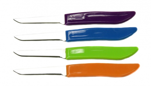 Paring Knife Set - 2.5", Assorted Colors, 4 Pack