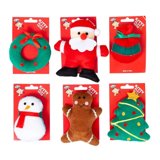 Buy Holiday Cat Toys Online - Assorted Christmas Themed Plush Toys for Cats