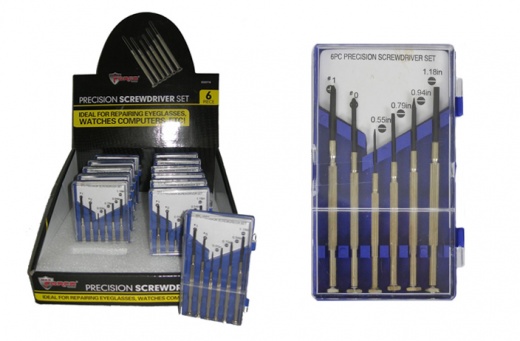 Precision Screwdrivers, 6 Piece