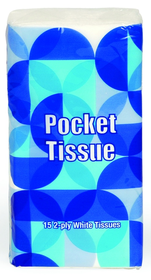 2 Ply Pocket Tissues, 15Ct