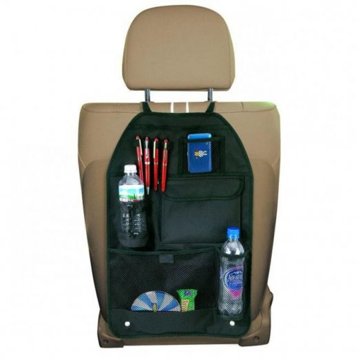 Deluxe Back Seat Car Organizers - Black