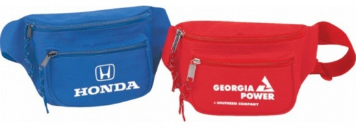 Fanny Packs - Black, 2 Zippers