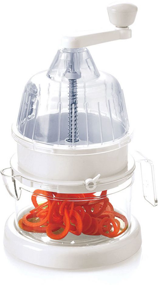 Spiral Slicer - White, Stainless Steel, 10.6" X 7.3" X 5.5"