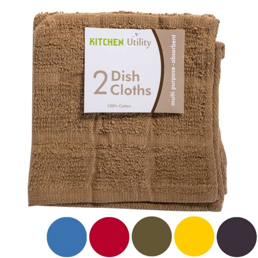 Kitchen Dish Cloths - Assorted, 2 Pack