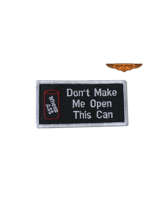 Whoop Ass Patch - Humorous Accessories for Bikers and Outdoor Enthusiasts