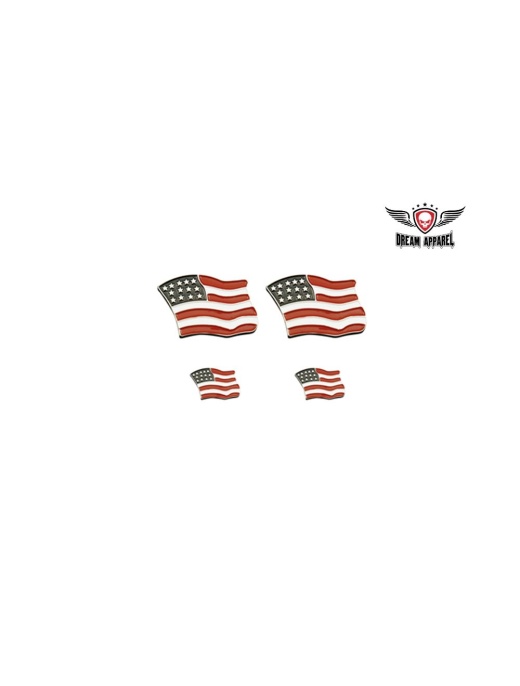 USA Flag Biker Pins - Customize Your Gear with Patriotic Style