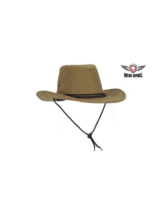Brown Cowboy Hat with POW MIA Logo