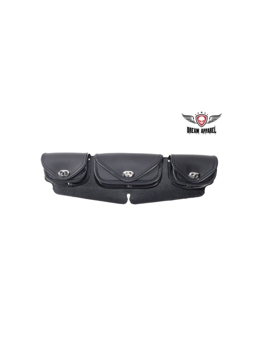 PVC Motorcycle Windshield Bag with 3 Compartments