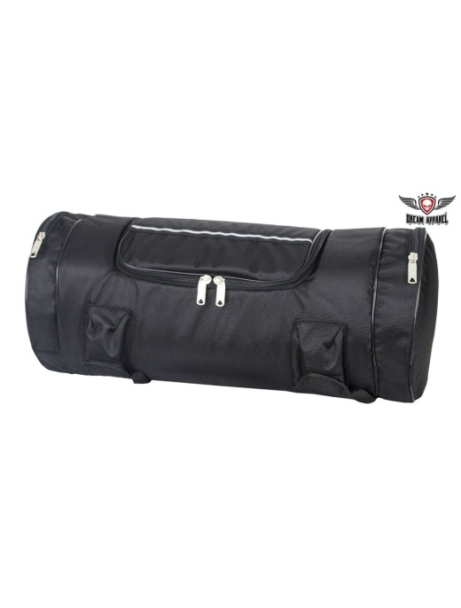 Black Triple Compartment Sissybar Bag
