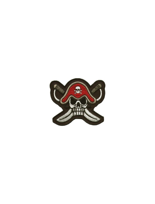 Captains Hat Skull And Crossbones Patch