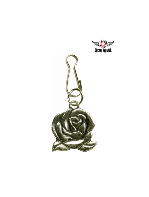 Rose Zipper Puller - A Unique Biker Gift for Her