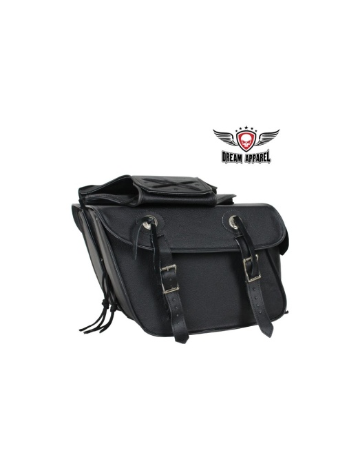 Naked Premium Genuine Leather Motorcycle Saddlebag