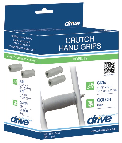Crutch Hand Grips (Closed Style) (Crutches)