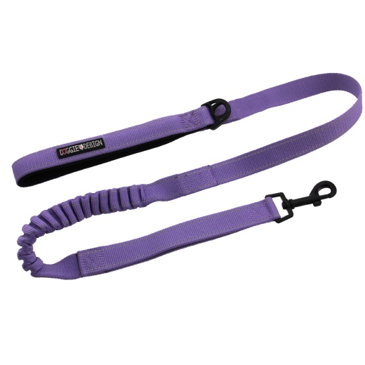Soft Pull Traffic Dog Leash - Paisley Purple One Size