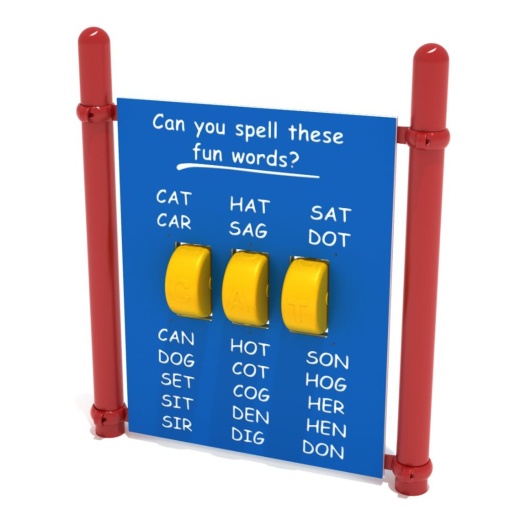 Freestanding Spelling Panel With Posts